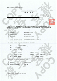 検査済証